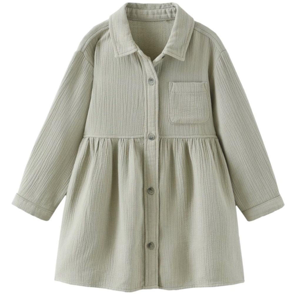Zara textured shirt dress toddler